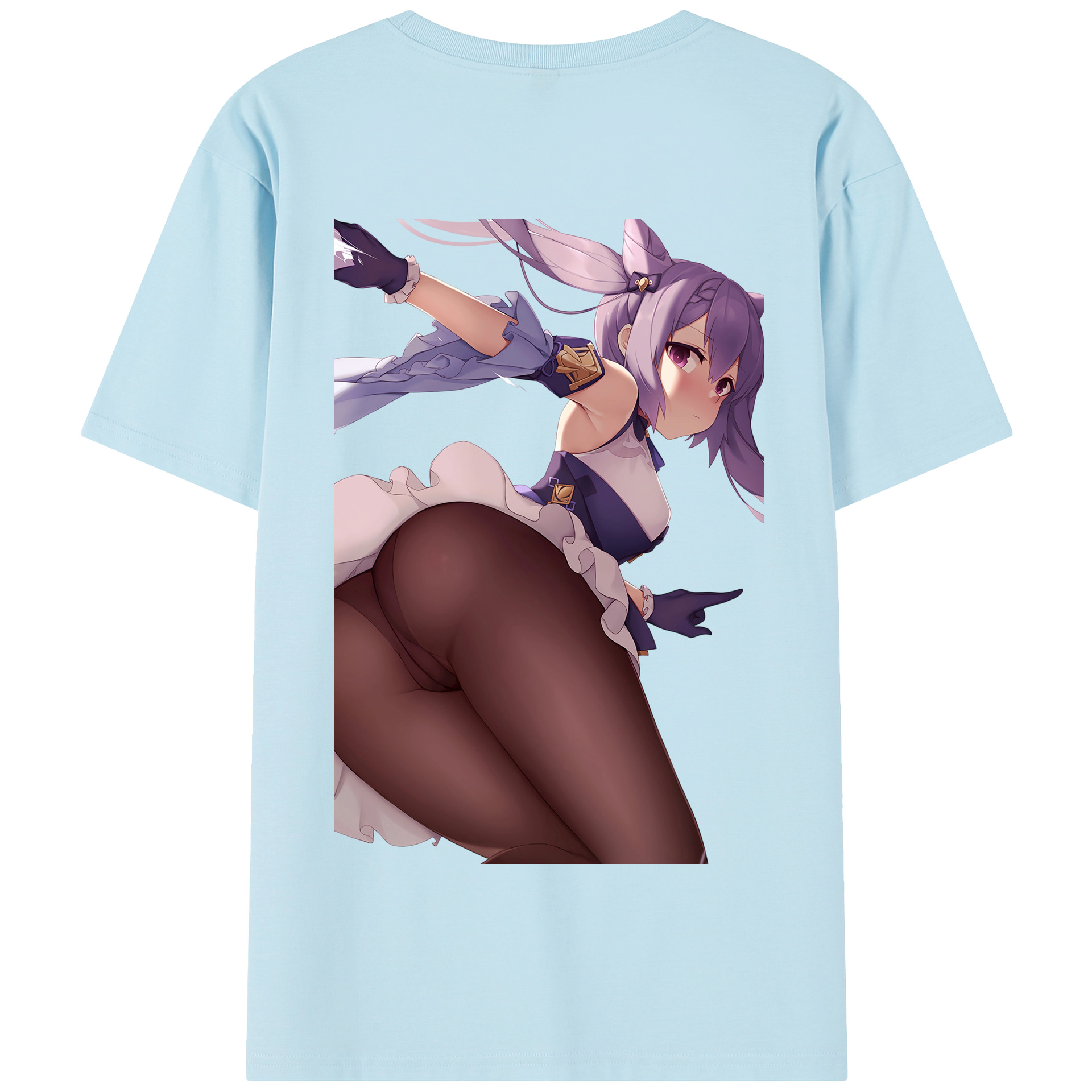 げんし神 刻晴 こくせい genshin Kokusei 綿100％半袖Tシャツ（背面プリント）